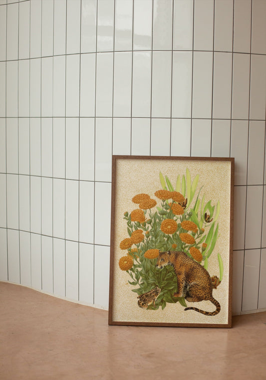 The Jaguar & The Toad - Art Print