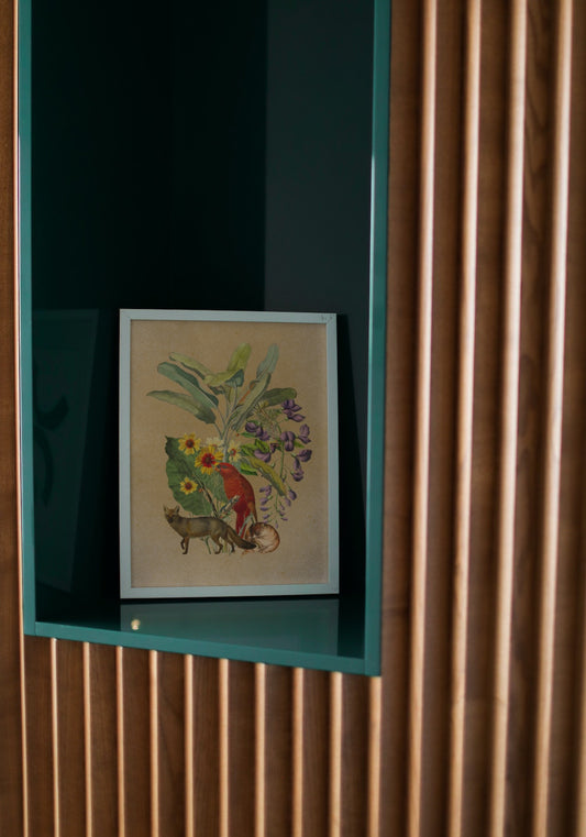 The Fox, The Parrot, & The Praire Dog - Art Print