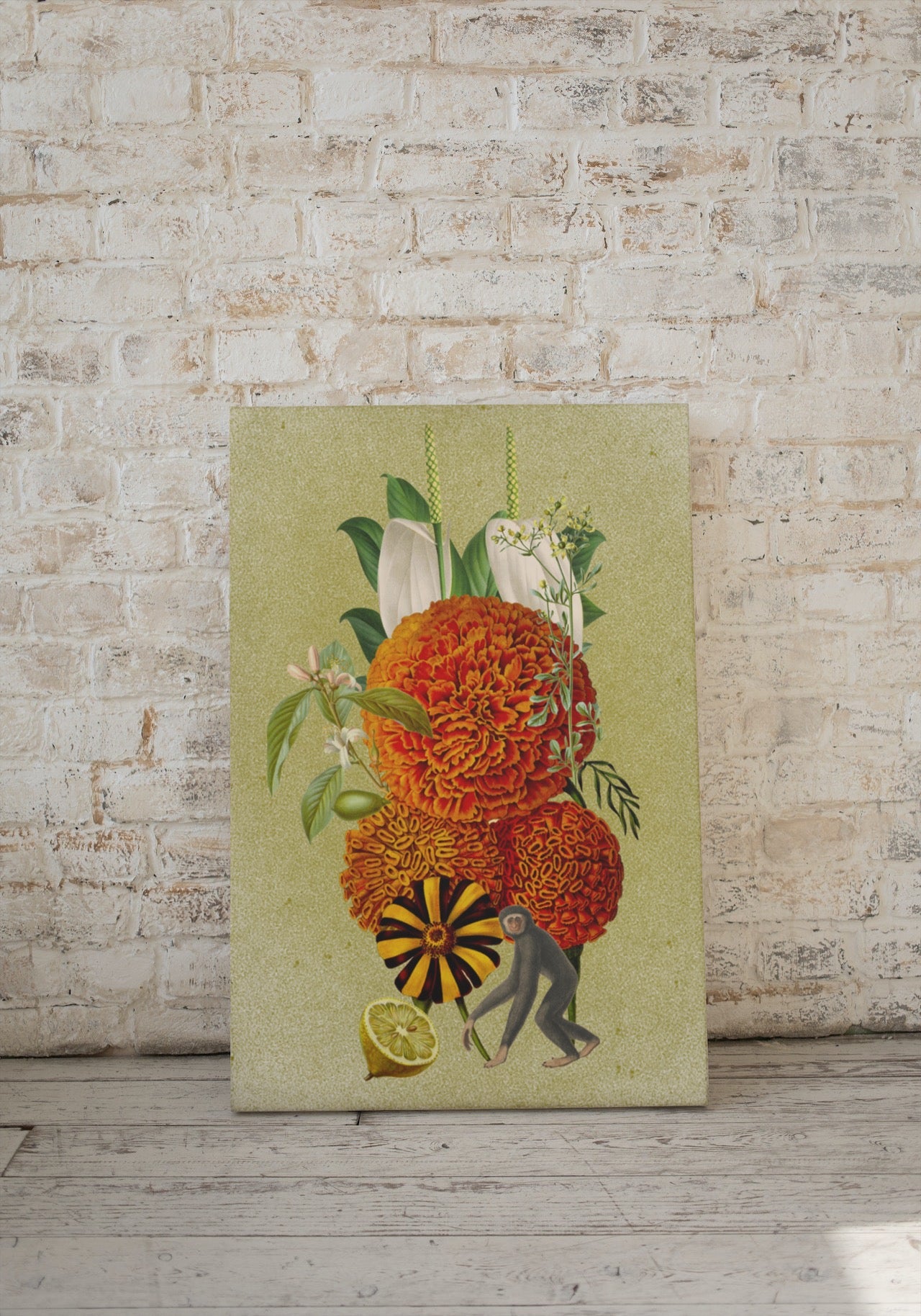 When a Monkey Gives a Lemon - Art Print