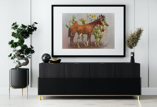Gemini Horse - Art Print